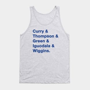 2022 Golden State Warrior Greats Blue Tank Top